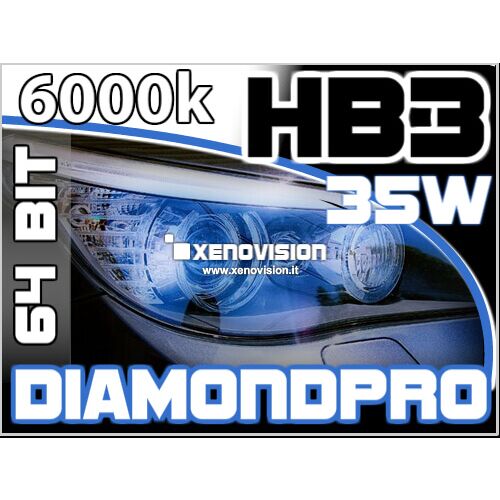 0 Kit Xenon HB3 9005 6000k 35W 64Bit Qualita Xenovision Bianco Lunare <p>Kit Xenon HB3 6000k 35W DiamondPRO Xenovision ad architettura digitale 64-Bit. Lampade xenon HB3 Bianco Lunare. Ket KOREA, Qualita Garantita 2 anni. </p>