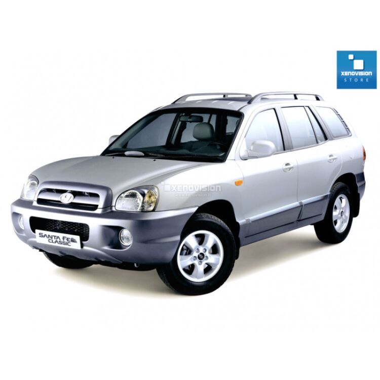 0 Kit Xenon Hyundai Santa Fe - 2000 al 2006 - BiXenon 35W - 6100k Kit Xenon Focus Pro Korea 35W specifico per il faro della Hyunday Sanfa Fe dal 2000 al 2006. Plug&Play zero spie, contiene tutto l'occorrente. Luce Bianco Lunare 6100k.