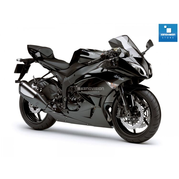 0 Kit Xenon Kawasaki ZX 6R - 2009 al 2013 - Anabb + Abb 35W e Led - 5000k Kit Xenon 35W specifico per il faro della Kawasaki ZX-6R dal 2009 al 2013. Plug&Play zero spie, contiene tutto l'occorrente. Luce Bianco Solare 5000k.