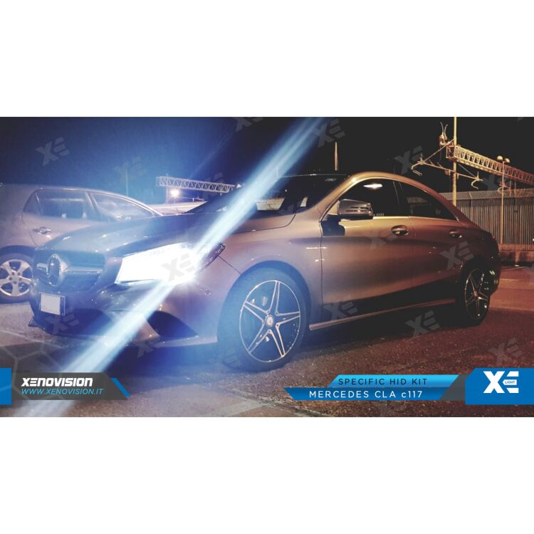 1 Kit Xenon Mercedes Classe CLA C117 - 2013 in poi - Xenon 35W - 6100k Kit Xenon Focus Pro Korea 35W specifico per il faro della Mercedes Classe CLA C117 dal 2013 in poi. Plug&Play zero spie, contiene tutto l'occorrente. Luce Bianco Lunare 6100k.