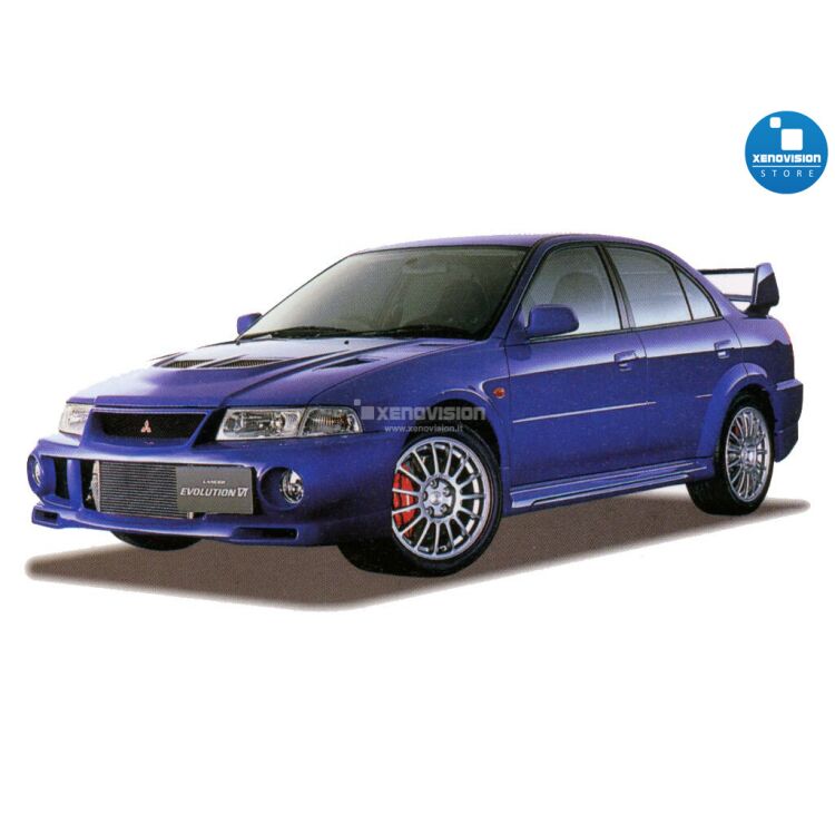 0 Kit Xenon Mitsubishi Lancer Evolution VI - 1999 al 2001 - BiXenon 35W - 6000k <p>Kit BiXenon 35W specifico per il faro della Mitsubishi Lancer Evolution VI dal 1999 al 2001. Plug&Play zero spie, contiene tutto l'occorrente. Luce Bianco Lunare 6000k.</p>