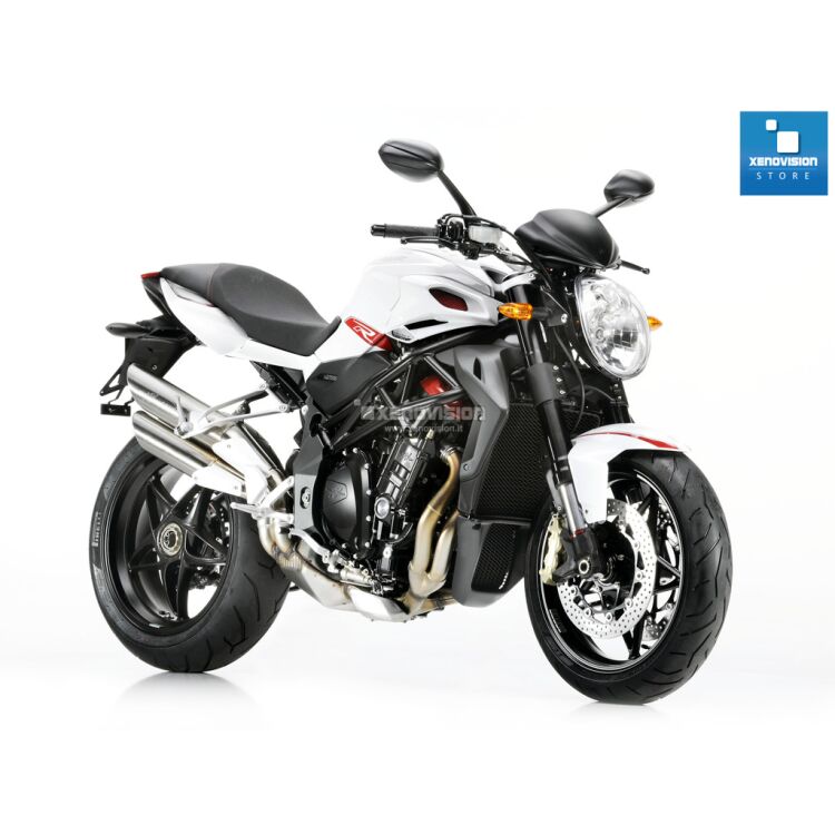 0 Kit Xenon MV Agusta Brutale - 2001 in poi - BiXenon H4 35W - 5000k Kit BiXenon 35W specifico per il faro e l'elettronica a polarità doppia e invertita della MV Agusta Brutale dal 2001 in poi. Plug&Play 100%, zero spie e fusibili bruciati, anabbagliante, abbaglio flash e abbaglio fisso senza alcun problema o latenza, grazie a cablaggio su misura. Luce Bianco Solare 6000k.