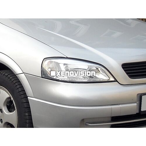 1 Kit Xenon Opel Astra G - 2001 a 2005 - Xenon 55W e Led Posizione - 6000k <p>Kit Xenon 55W specifico per il faro della Opel Astra G e Luci Posizione a Led in tinta. Plug&Play zero spie, contiene tutto l'occorrente. Luce Bianco Lunare 6000k.</p>