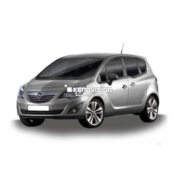 0 Kit Xenon Opel Meriva B - 2010 al 2013 - Xenon 35W e DRL Led - 6000k <p>Kit Xenon 35W specifico per il faro della Opel Meriva dal 2010 al 2013 e Luci Diurne Doppia Intensità Led in tinta. Plug&Play zero spie, contiene tutto l'occorrente. Luce Bianco Lunare 6000k.</p>