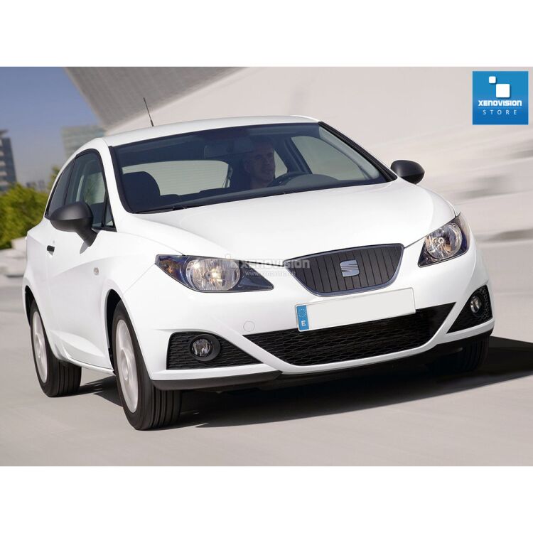 0 Kit Xenon Seat Ibiza V - H4 - 2008 in poi - BiXenon 35W e Led - 6100k <p>Kit BiXenon FocusPRO 35W specifico per il faro della Seat Ibiza V e Luci Posizione a Led in tinta. Plug&Play zero spie, contiene tutto l'occorrente. Luce Bianco Lunare 6100k.</p>