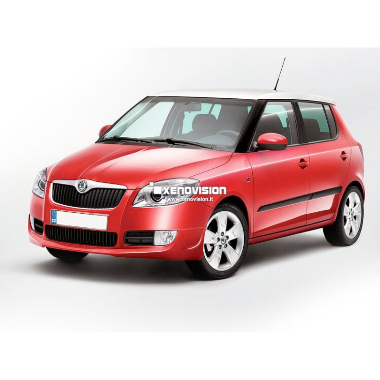0 Kit Xenon Skoda Fabia - 2007 al 2014 - Xenon 35W e Led Posizioni - 6100k Kit Xenon Focus Pro Korea 35W specifico per il faro della Skoda Fabia dal 2007 al 2014. Plug&Play zero spie, contiene tutto l'occorrente. Luce Bianco Lunare 6100k.