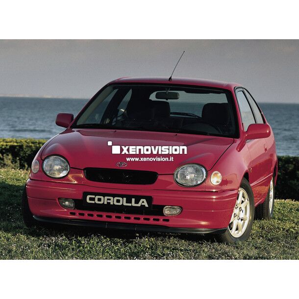 0 Kit Xenon Toyota Corolla - 1997 a 2001 - BiXenon 35W e Led Posizione - 6000k <p>Kit BiXenon 35W e Luci Posizione a Led in tinta, pacchetto specifico per Toyota Corolla. Plug&Play, contiene tutto l'occorrente. Luce Bianco Lunare 6000k.</p>