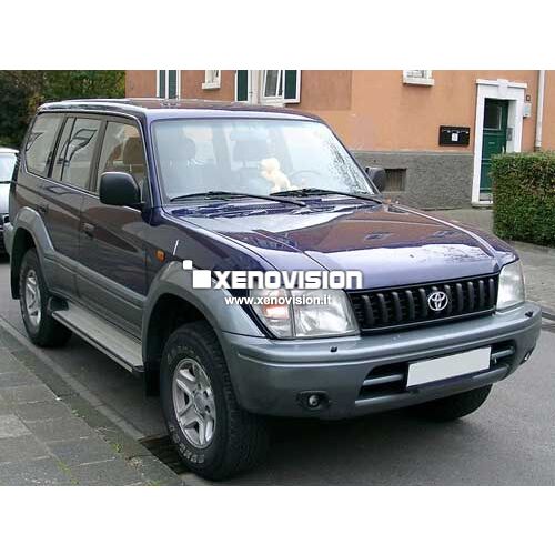 1 Kit Xenon Toyota Land Cruiser 90 80 70 J9 J8 J7 55W Bixenon e Led 6000k <p>Kit BiXenon 55W specifico per il faro della Toyota Land Cruiser con innesto H4 e Luci Posizione a Led in tinta. Plug&Play zero spie, contiene tutto l'occorrente. Luce Bianco Lunare 6000k.</p>