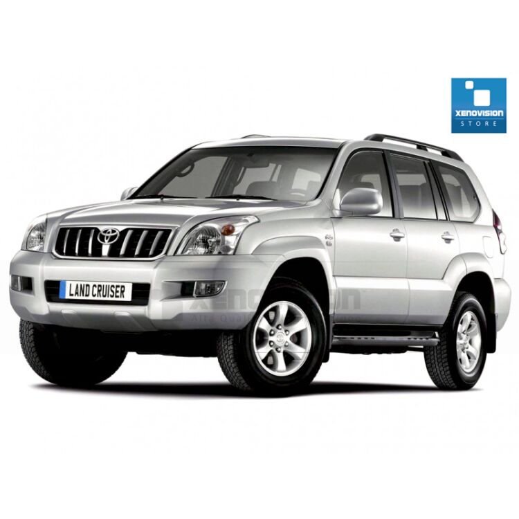 0 Kit Xenon Toyota Land Cruiser KDJ 120 125 - 2002 in poi - 55W Bixenon e Led 6000k <p>Kit BiXenon 55W specifico per il faro della Toyota Land Cruiser con innesto H4 e Luci Posizione a Led in tinta. Plug&Play zero spie, contiene tutto l'occorrente. Luce Bianco Lunare 6000k.</p>