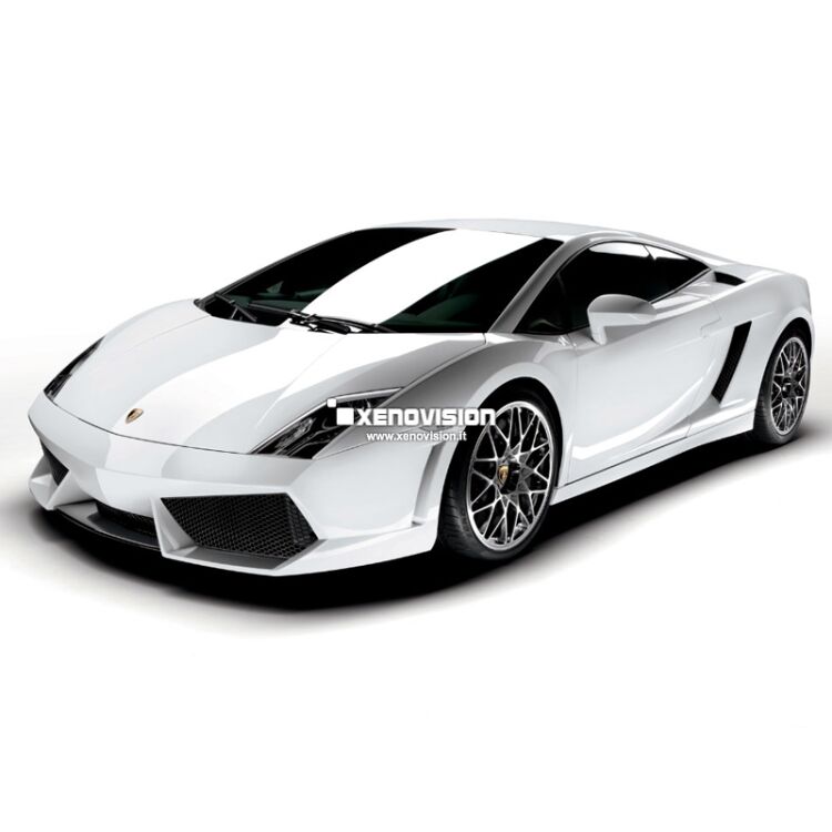 Lampade Xenon 35W specifico per il faro della Lamborghini Gallardo dal 2009 al 2012. Plug&amp;Play zero spie, contiene tutto l&#39;occorrente. Luce Bianco Lunare 6000k.