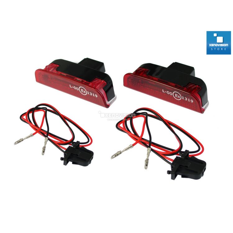 1 Led Sottoporta Posteriori Golf V VI Passat Scirocco Touareg - 600Lm <p><strong>600 Lumen </strong>Una coppia di placche Led Plug&Play Ultraluminose per luci pozzanghera/sottoporta POSTERIORI VolksWagen, Seat, Skoda. Rimpiazza i punti luce esistenti, zero spie. Installazione semplicissima.</p>