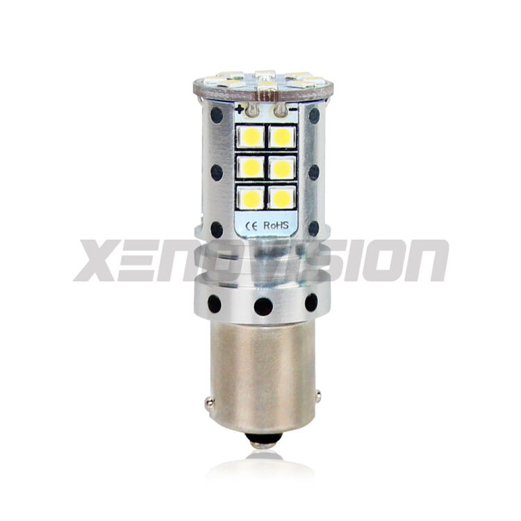 0 P21W: Xenovision Arrow LED Turnsignal No-Hyperflash <strong>8x brighter. </strong>One P21W LED bulb for Turnsignals. No hyperflash, no errors. Superbright.