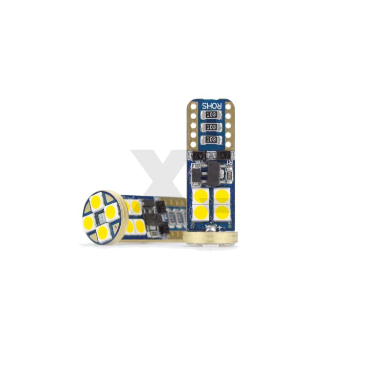 0 T10 (W5W) Kit LED 360 Gradi Luci Cortesia Bianco Caldo 4500k - XE Gold <p>La soluzione T10 a 360 gradi definitiva per un abitacolo a Luce Calda, elegante e avvolgente. </p>