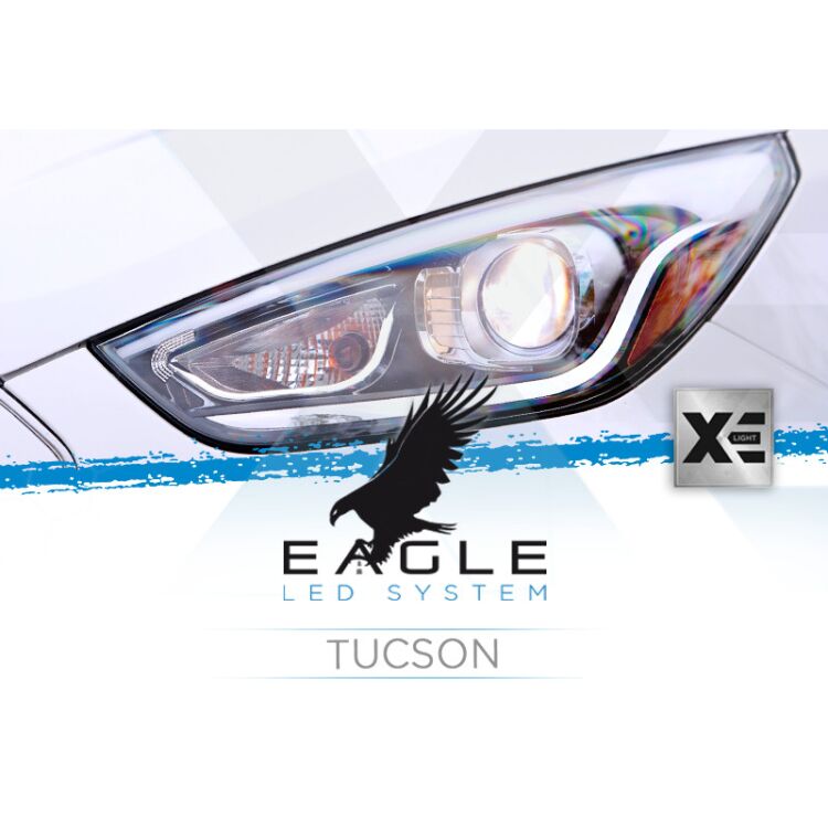 0 Tucson: Custom Built Low Beam XE Eagle LED System Kit <p> </p>
<p>Forget bulb adaptors: this Eagle Kit is custom made to fit your Tucson as it was an OEM part.</p>